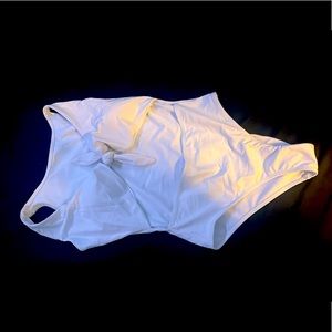White one piece swimsuit